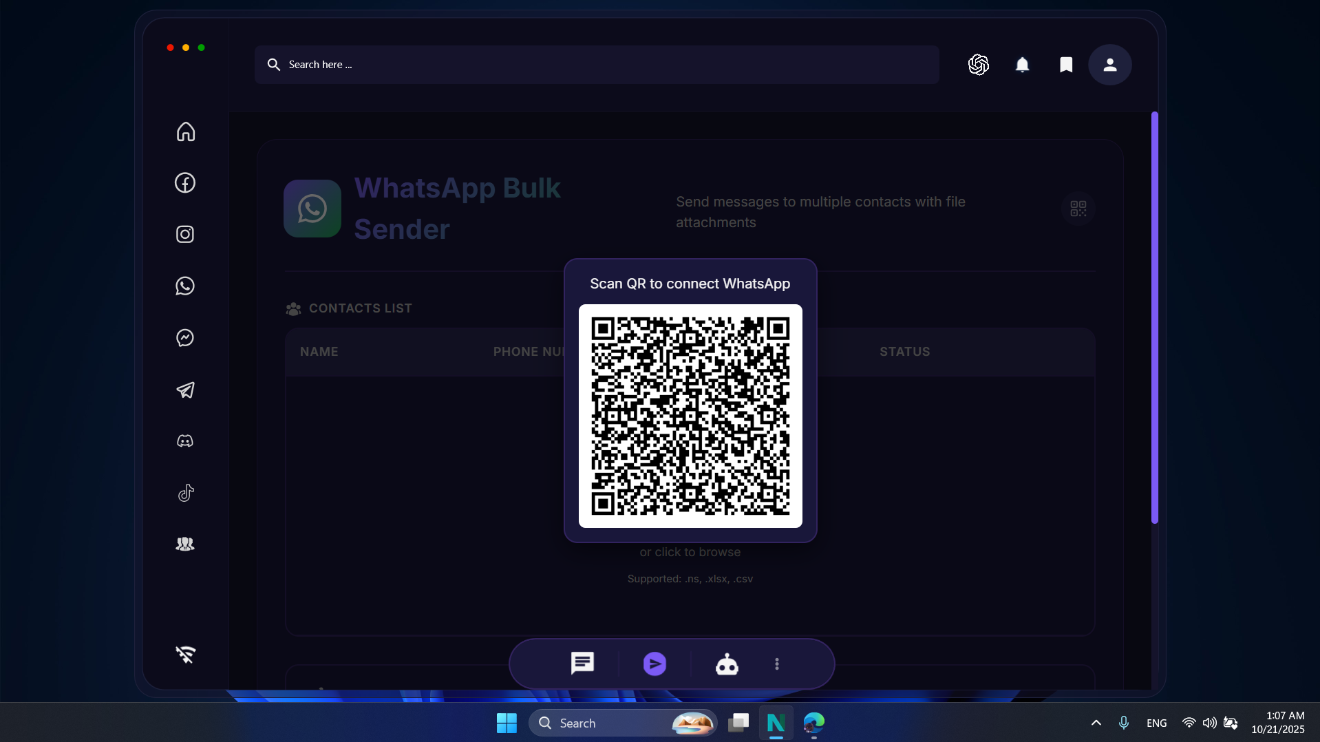 Nexus Sales Social Management